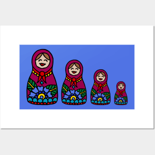 Russian Nesting Dolls Posters and Art